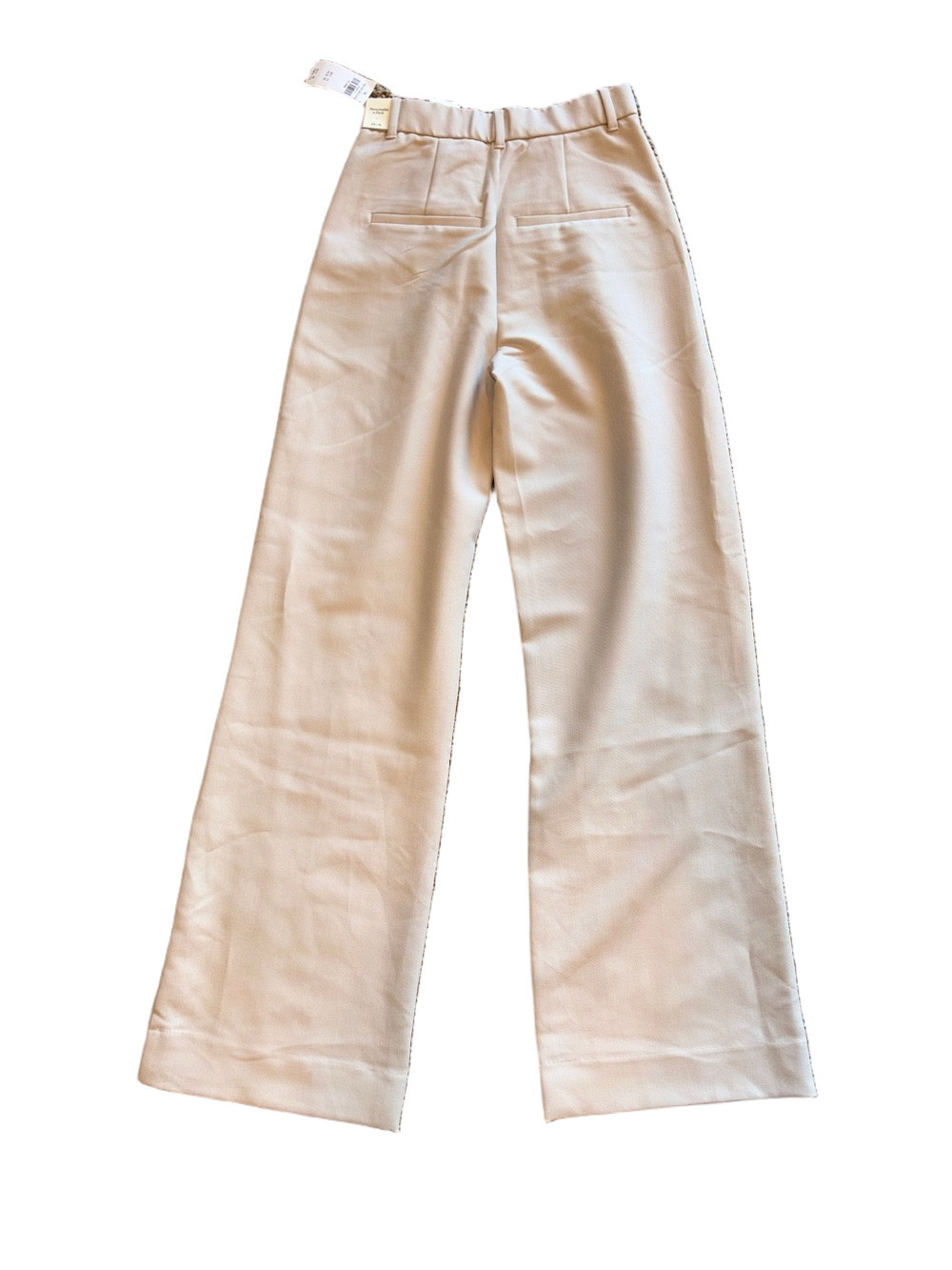 Abercrombie & Fitch Woman’s 0 Long Khaki Wide Leg Trousers - Picture 5 of 5